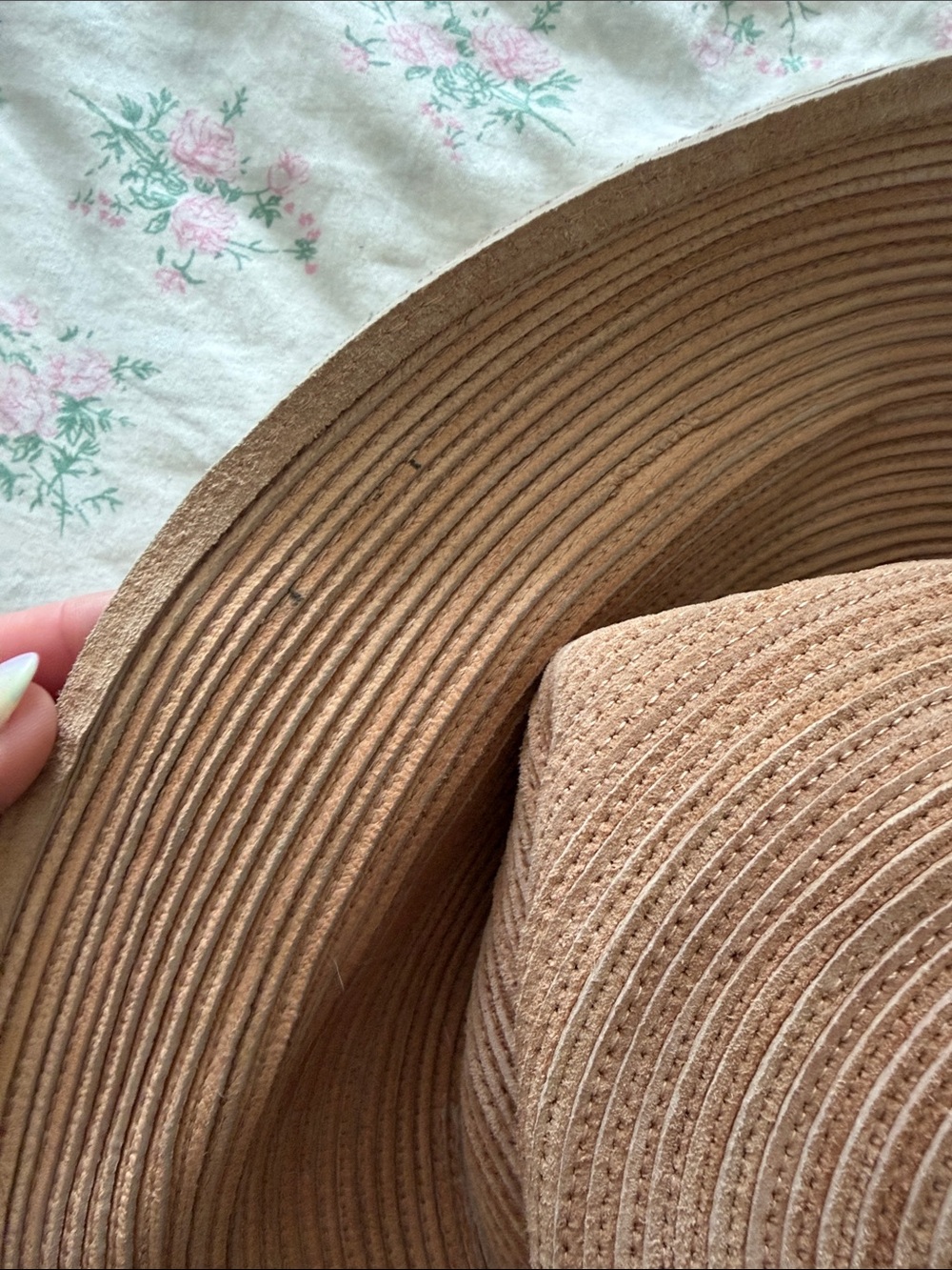 Patricia Underwood Wide Brim Straw Hat in Tan - Picture 6 of 11